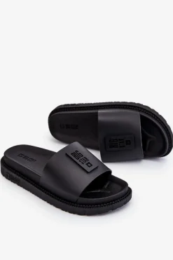 Klapki Sportowe|Klapki Damskie Big Star>Big Star Shoes Damskie Klapki Big Star LL274429 Czarne Czarny