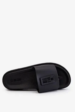 Klapki Sportowe|Klapki Damskie Big Star></noscript>Big Star Shoes Damskie Klapki Big Star LL274429 Czarne Czarny