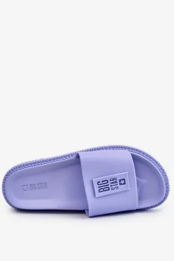 Klapki Sportowe|Klapki Damskie Big Star></noscript>Big Star Shoes Damskie Klapki Big Star LL274431 Jasnofioletowe Fioletowy
