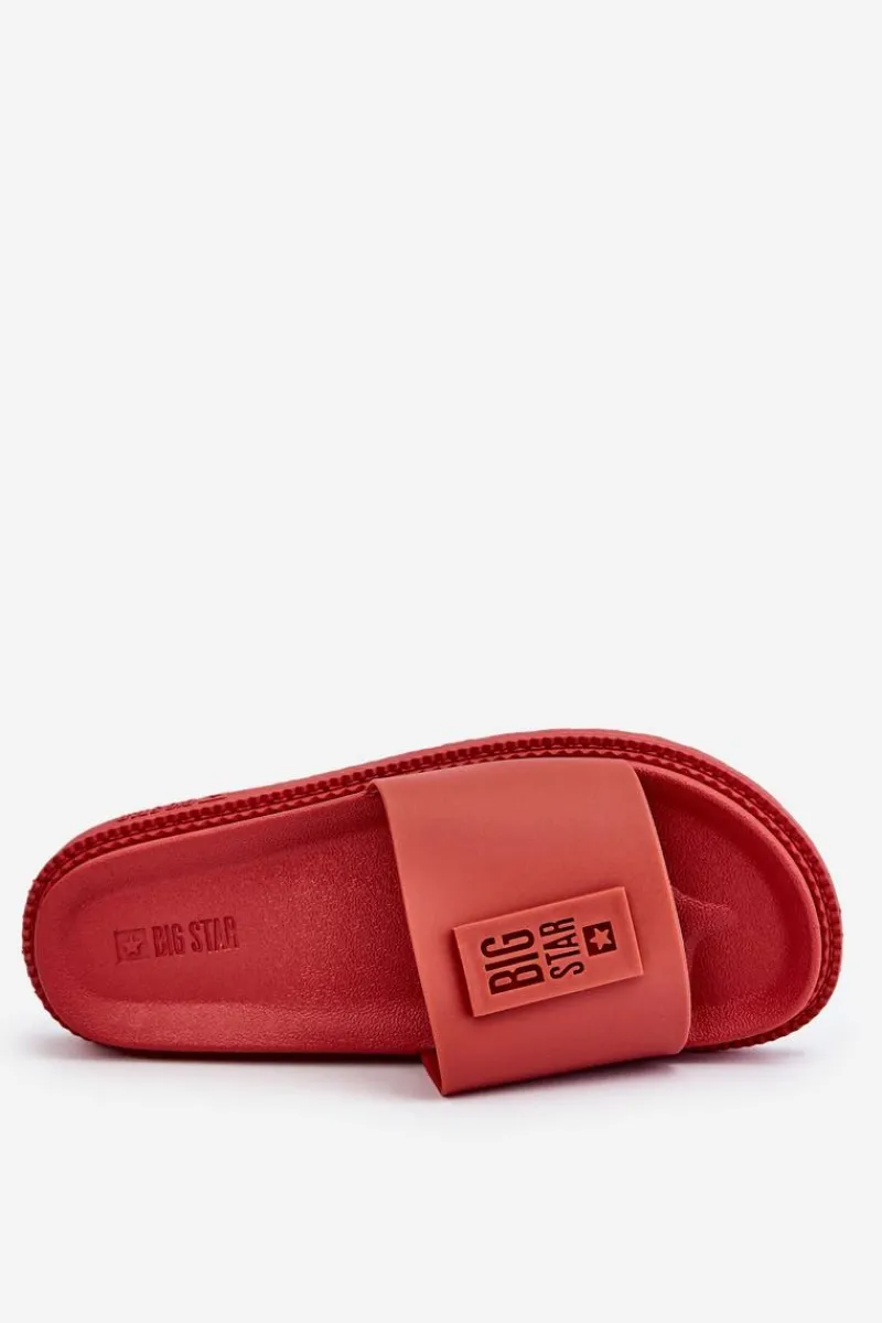Online Damskie Klapki Big Star LL274430 Czerwone Damskie Klapki Sportowe|Klapki Damskie Big Star
