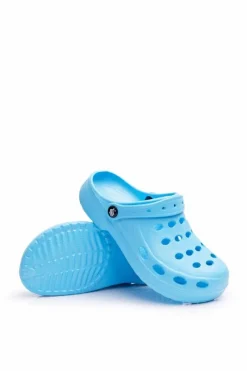 Klapki Damskie Klasyczne>Boto Damskie Klapki Błękitne Piankowe EVA