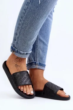 Best Cross Jeans Damskie Klapki FF2R4153C Czarne