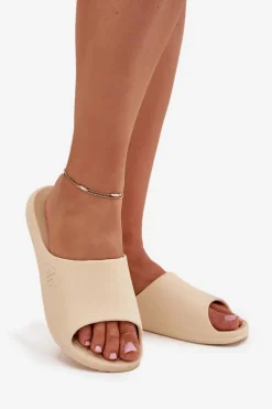 Online 4F Damskie Klapki MM00FFLIF093A-83S Beżowe Beżowy