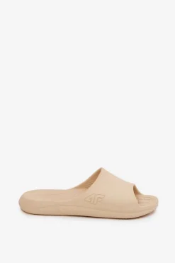 Online 4F Damskie Klapki MM00FFLIF093A-83S Beżowe Beżowy