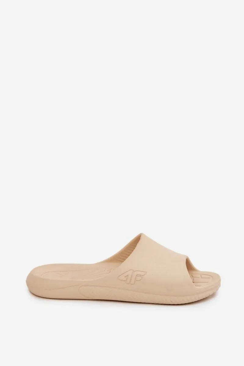 Online 4F Damskie Klapki MM00FFLIF093A-83S Beżowe Beżowy
