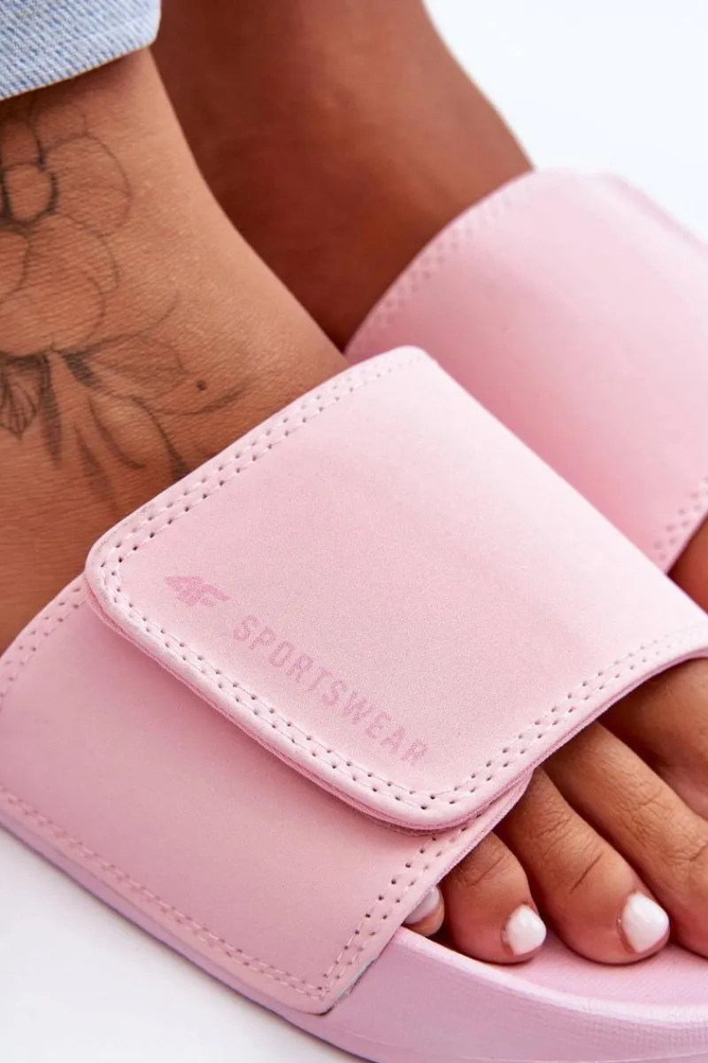 Klapki Sportowe|Klapki Damskie Klasyczne>4F Damskie Klapki SS23FFLIF070-56S Różowe