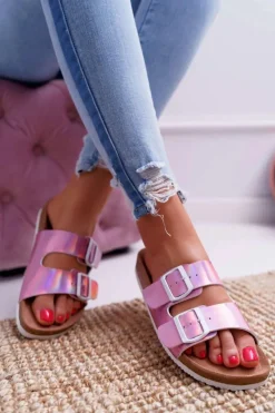 Outlet Damskie Klapki Fioletowe Big Star DD274136 Damskie Klapki Damskie Big Star|Klapki Damskie Klasyczne