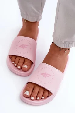 Clearance 4F Damskie Klapki MM00FFLIF044A-56S Różowe Różowy