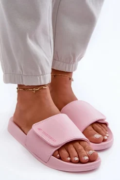 Outlet 4F Damskie Klapki MM00FFLIF031A-56S Jasnoróżowe Różowy