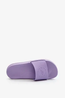 Sale 4F Damskie Klapki MM00FFLIF045-52S Fioletowe Fioletowy