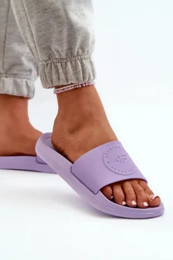 Sale 4F Damskie Klapki MM00FFLIF045-52S Fioletowe Fioletowy