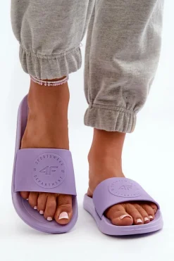 Sale 4F Damskie Klapki MM00FFLIF045-52S Fioletowe Fioletowy