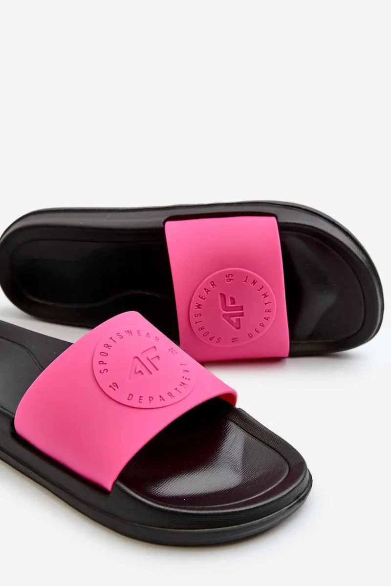 New Damskie Klapki MM00FFLIF045-55S Różowo-Czarne Damskie Klapki Sportowe|Klapki Damskie Klasyczne