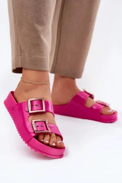 Clearance ZAXY Damskie Klapki Gładkie Pachnące NN285093 Fuksja Różowy