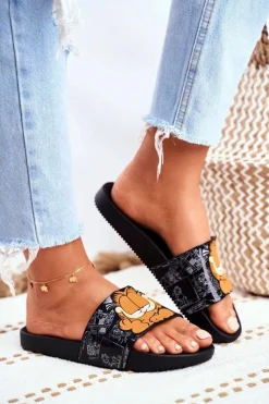 Klapki Sportowe|Klapki Damskie Klasyczne>ZAXY Damskie Klapki Garfield Czarne FF285073