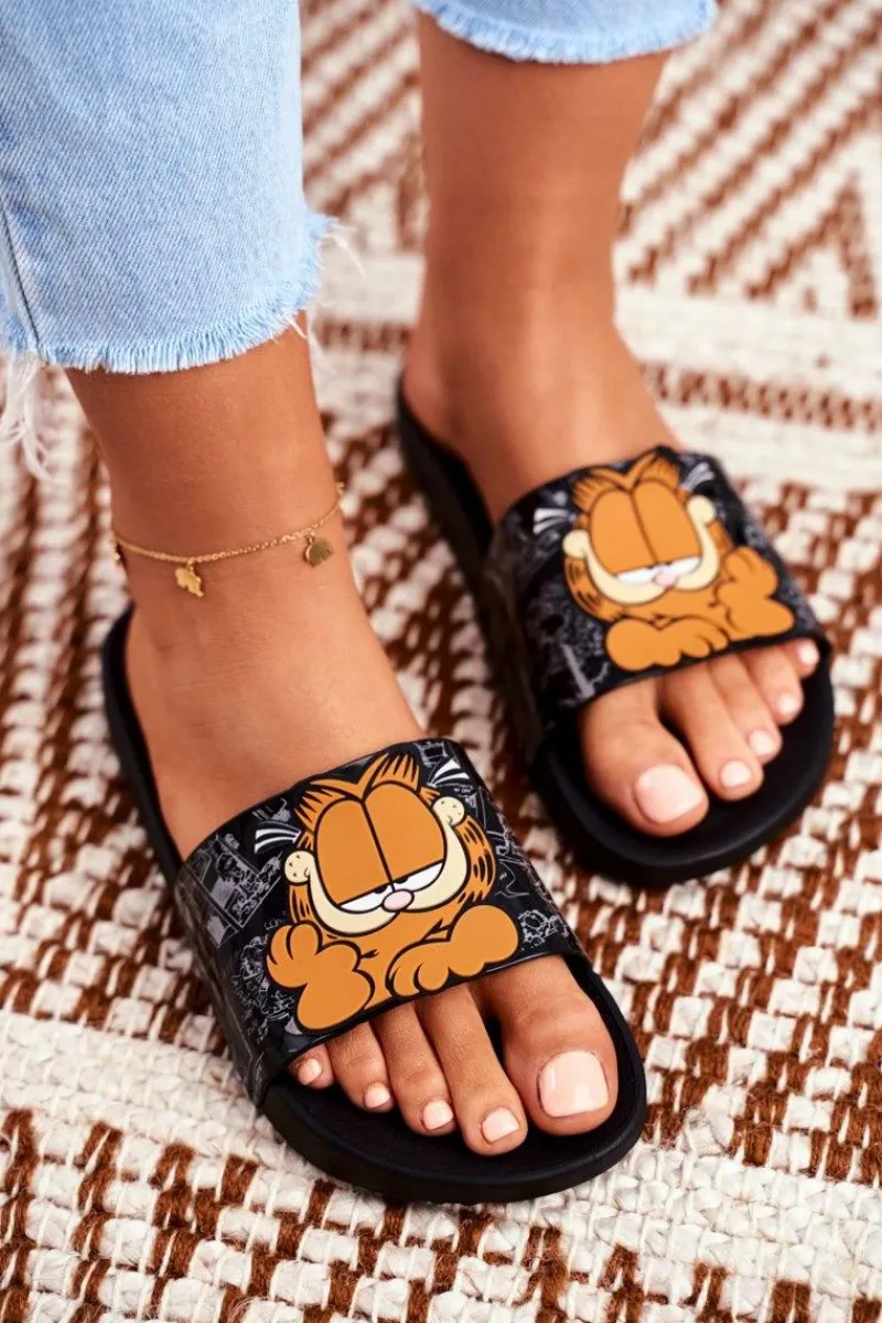 Klapki Sportowe|Klapki Damskie Klasyczne>ZAXY Damskie Klapki Garfield Czarne FF285073