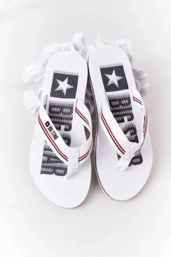 Klapki Damskie Big Star|Klapki Damskie Japonki>Big Star Shoes Damskie Klapki Japonki Big Star HH274A062 Białe
