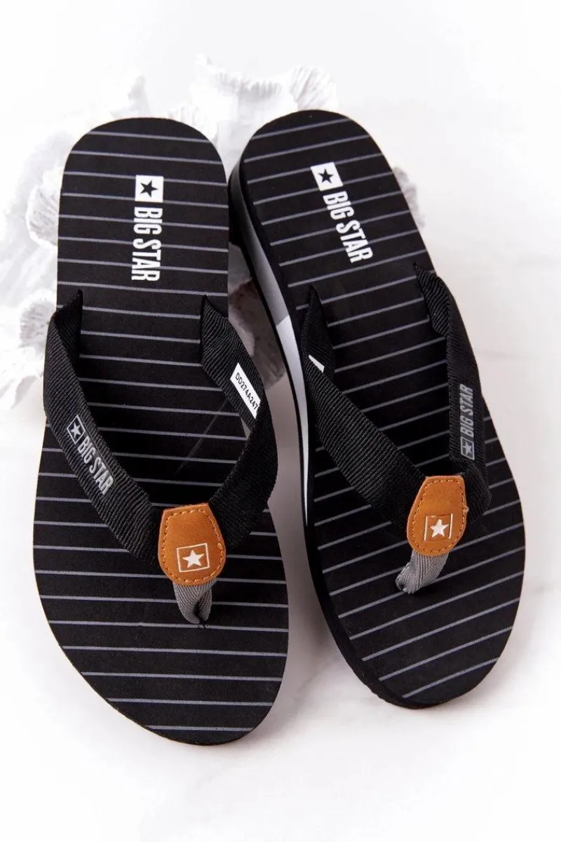 Klapki Damskie Big Star|Klapki Damskie Japonki>Big Star Shoes Damskie Klapki Japonki Big Star DD274A247 Czarne