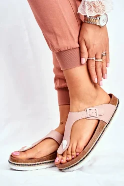 Klapki Damskie Big Star|Klapki Damskie Japonki>Big Star Shoes Damskie Klapki Japonki Big Star Różowe FF274636