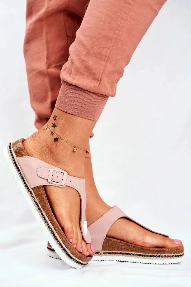 Klapki Damskie Big Star|Klapki Damskie Japonki>Big Star Shoes Damskie Klapki Japonki Big Star Różowe FF274636