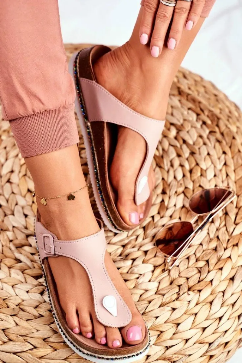 Klapki Damskie Big Star|Klapki Damskie Japonki>Big Star Shoes Damskie Klapki Japonki Big Star Różowe FF274636