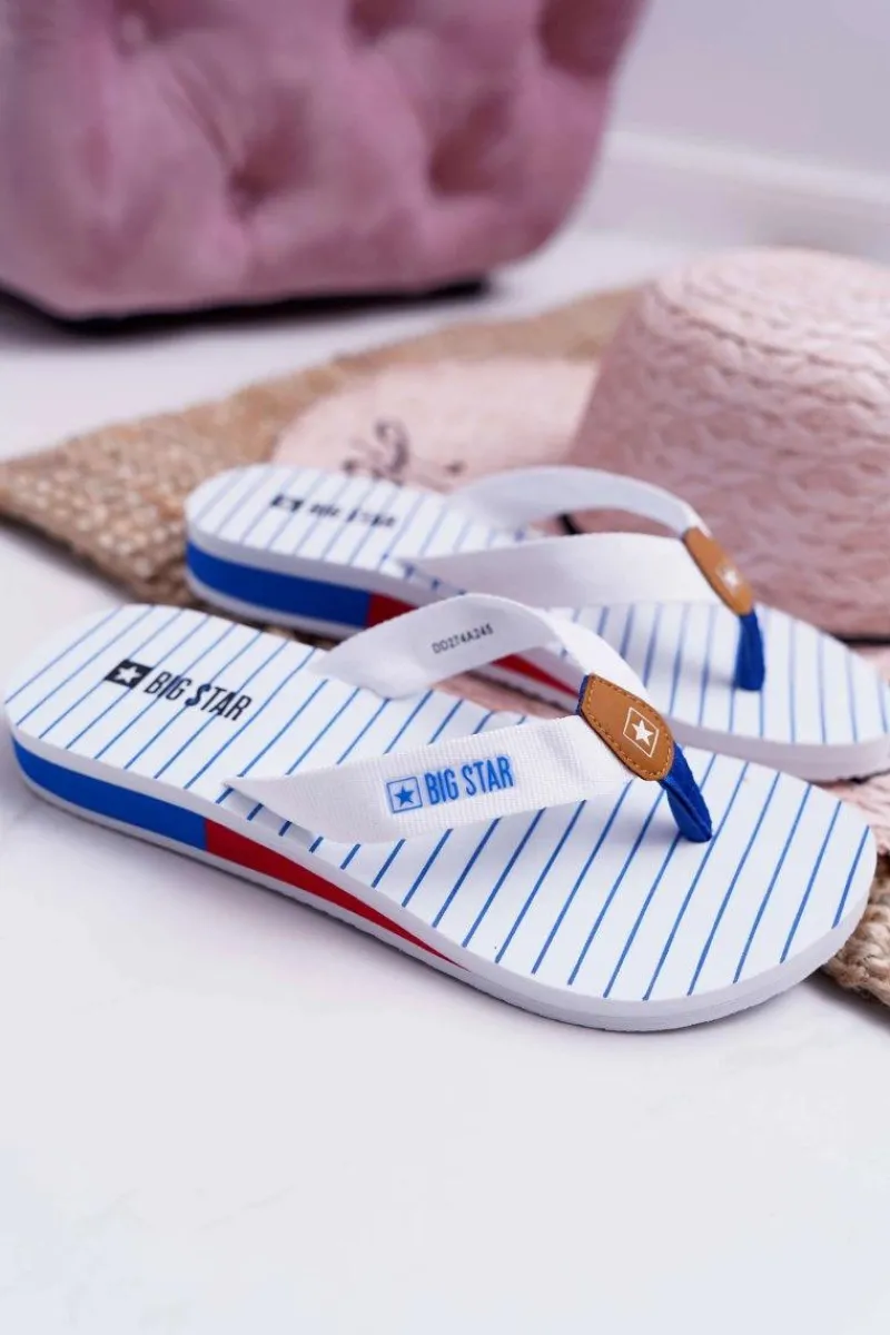 Klapki Damskie Big Star|Klapki Damskie Japonki>Big Star Shoes Damskie Klapki Japonki Big Star DD274A245 Białe