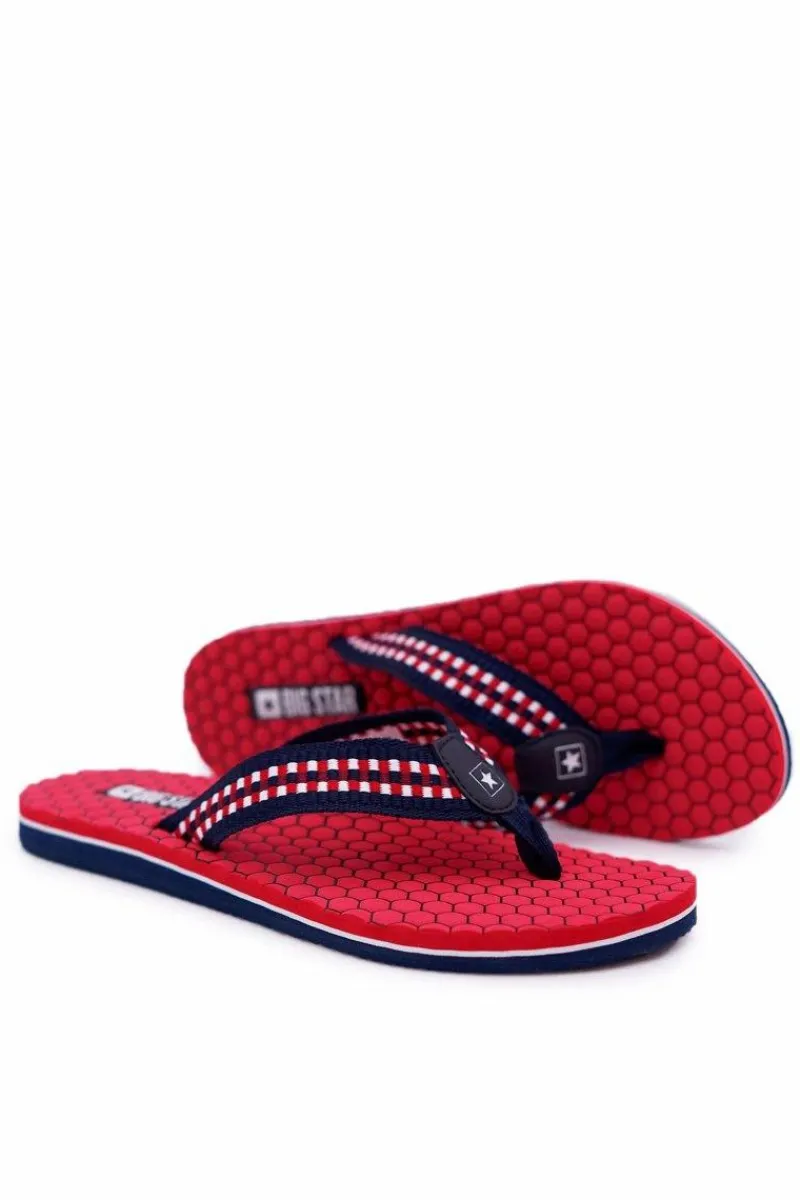 Klapki Damskie Big Star|Klapki Damskie Japonki>Big Star Shoes Damskie Klapki Japonki Big Star DD274A252 Czerwone