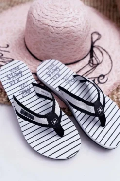 Best Big Star Shoes Damskie Klapki Japonki Big Star DD274A251 Czarne