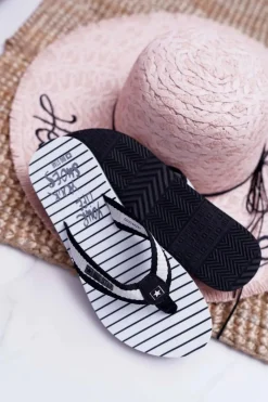 Best Big Star Shoes Damskie Klapki Japonki Big Star DD274A251 Czarne