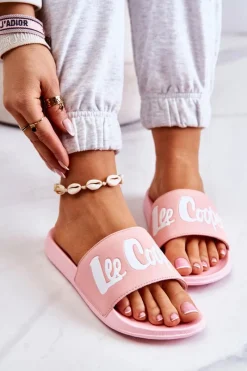 Best Damskie Klapki LCW-22-42-0998 Różowe Damskie Klapki Damskie Klasyczne