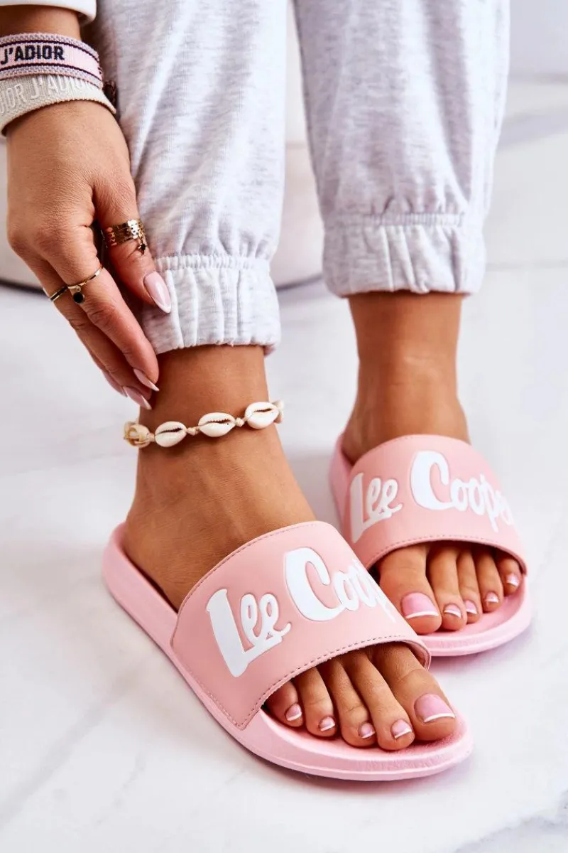 Best Damskie Klapki LCW-22-42-0998 Różowe Damskie Klapki Damskie Klasyczne