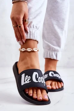 Sale Lee Cooper Damskie Klapki LCW-22-42-1004 Czarne