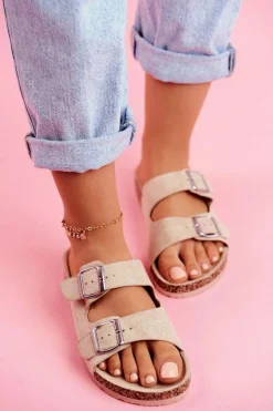 Klapki Korkowe|Klapki Damskie Klasyczne><noscript><img width=