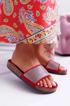 Klapki Korkowe|Klapki Damskie Klasyczne>Boto Damskie Klapki Na Korku Z Kryształkami Do It!