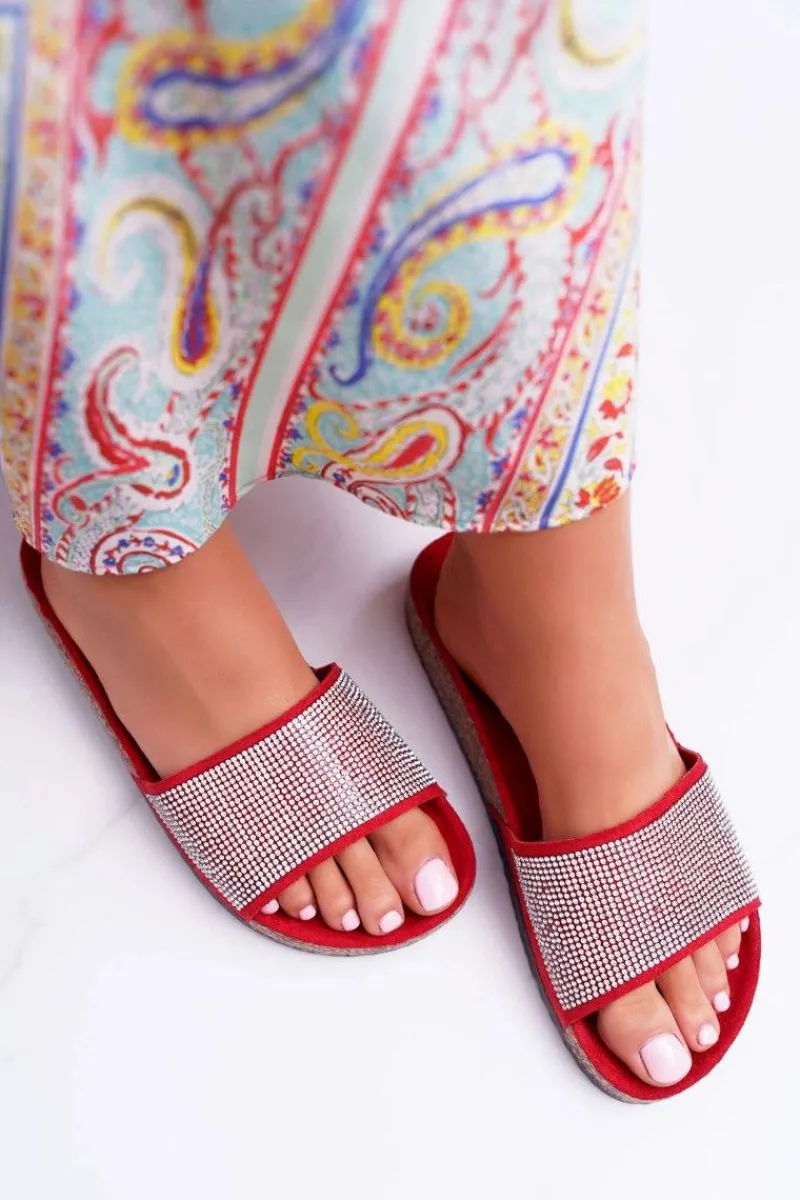 Klapki Korkowe|Klapki Damskie Klasyczne>Boto Damskie Klapki Na Korku Z Kryształkami Do It!