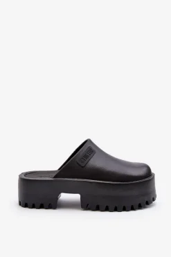 Clearance Damskie Klapki Na Masywnej Podeszwie Big Star NN274014 Czarne Damskie Klapki Damskie Big Star|Klapki Damskie Klasyczne