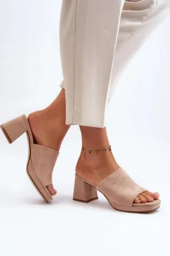 Klapki Na Obcasie|Klapki Damskie Klasyczne><noscript><img width=