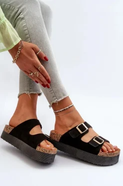 Klapki Korkowe|Klapki Damskie Klasyczne><noscript><img width=