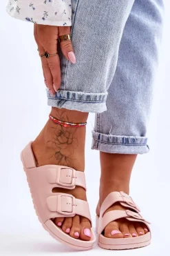 New Damskie Klapki Na Platformie Różowe Vertigo Damskie Klapki Na Platformie