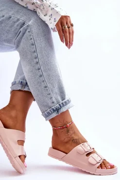 New Damskie Klapki Na Platformie Różowe Vertigo Damskie Klapki Na Platformie