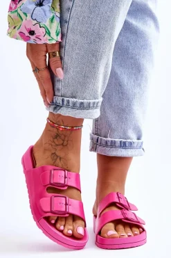 New Boto Damskie Klapki Na Platformie Fuksja Vertigo