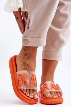 Klapki Sportowe|Klapki Na Platformie>Buty damskie Vinceza Damskie Klapki Na Platformie Pomarańczowe Brave Pomarańczowy