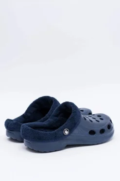 Online Boto Damskie Klapki Ocieplane Granatowe Kroksy EVA