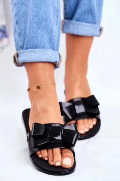 New ZAXY Damskie Klapki Pachnące Gumowe Czarne FF285014