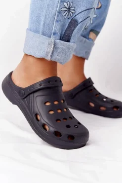 Hot Boto Damskie Klapki Sandały Lekkie Czarne Piankowe EVA Czarny