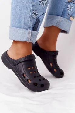 Hot Boto Damskie Klapki Sandały Lekkie Czarne Piankowe EVA Czarny