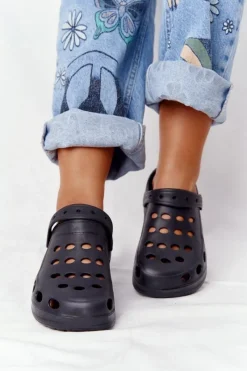 Hot Boto Damskie Klapki Sandały Lekkie Czarne Piankowe EVA Czarny