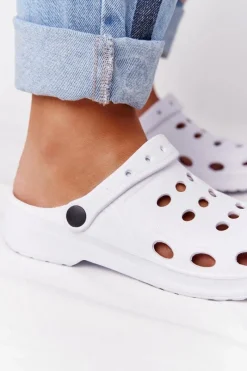 Klapki Damskie Klasyczne>Boto Damskie Klapki Sandały Na Basen Białe Piankowe EVA Biały