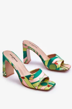 Klapki Na Obcasie|Klapki Damskie Klasyczne><noscript><img width=