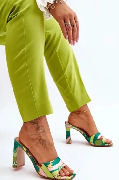 Klapki Na Obcasie|Klapki Damskie Klasyczne><noscript><img width=